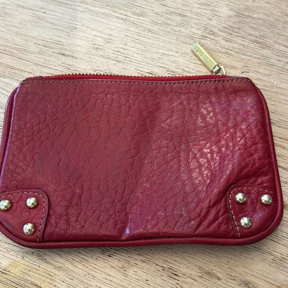 Dolce & Gabbana red leather pouch change purse - Picture 1 of 5